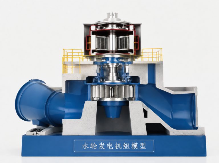 泉州水轮发电机组剖视模型